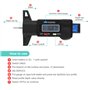 RUIZHI Jauge de Profondeur Numérique de Pneu Jauge Caliper LCD 0-25.4mm de Profondeur Numérique des Pneus Gauge pour Auto Moto V