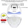 lampe de vernis à gel pour sèche-ongles professionnel avec 4 réglages de minuterie à capteur autom