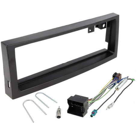 Sound-way - Kit Montage autoradio façade pour Citroen C5 / Peugeot 407 Noir - 1D-C5N