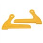 2 Pcs V-type Scies À Bois Poussoirs Pour Table De Menuiserie Routeur Lame De Travail Portable Jaune ABS Longueur 8.07 pouce