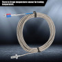 M6 Thermocouple de type K Câble BSW Sonde de Mesure de Température de Filetage de Vis Type K Câble de Thermocouple 1-5M (5M)