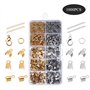 Pamtns 1000 Pièces Attache Bracelet Fermoir Mousqueton Bracelets Griffe Fermoirs Pince Ensemble Fermoir Mousqueton Fermoirs Grif