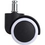 WANGZAIZAI 5X Rouleau de Sol Dur 11 / 50mm - également pour sols Souples - caoutchouté - roulettes de Chaise de Bureau 360 ° rou