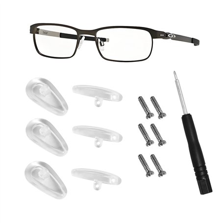 HiCycle2 Lot de 3 paires de plaquettes de nez de rechange pour lunettes de soleil Oakley et Tom Ford avec vis et tournevis 14 x