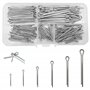 WeqeYent Assortiment de 220 goupilles fendues M1.0/M1.5/M2/M2.5/M3/M4 en acier inoxydable 6 tailles assorties de clips de fixati