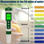 OBEST Testeur ph 10 en 1, ph metre electronique, Testeur eau piscine avec écran LCD, Testeur TDS S.G EC Sel MΩ H2 OPR Fertilité