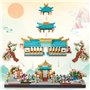 Mini Bloc de Construction pour Architecture des jardins chinois, 2350 pièces Pavillon du Mariage Jeu de Construction, Briques de