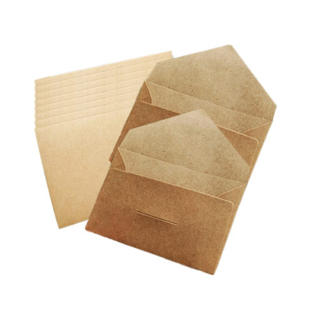 WYAN 40 Pièces de mini enveloppes kraft