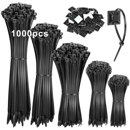 1000 Pièces Serre Câbles