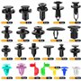 Miiepls Lot de 725 clips de fixation de voiture en plastique avec outils, serre-câbles et coussin éponge pour une application un