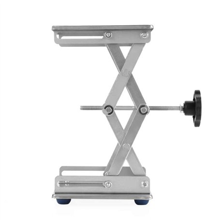 6" Plate-Forme d'Ascenseur de Laboratoire de Ciseaux Support de Jack d'Acier Inoxydable/Protection Pliable 150 * 150 * 250mm de