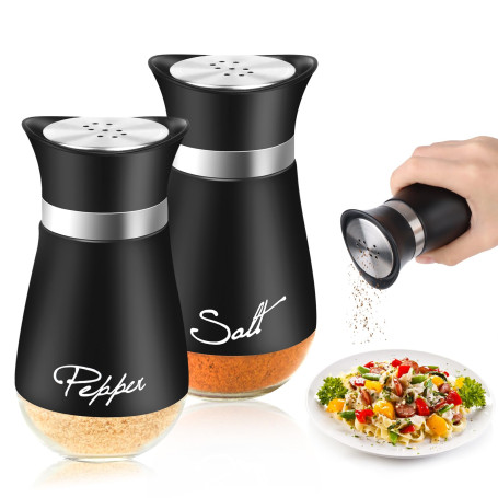 Saliere et poivriere de table set