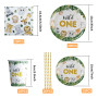 Wild One - Vaisselle de fête d'anniversaire - Assiettes en papier - Gobelets - Serviettes et pailles - Pour 20 invités - Décorat