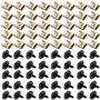 80 Pcs U-Clips et Vis Kit Universal Metal Écrous et Boulons pour Auto Clips de Fixation Voiture Kit de Clip à Vis et Écrou Écrou