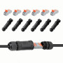 6 PCS IP68 Imperméable Connecteur de Câble électrique