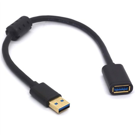 Tomost Câble USB 3.0 mâle vers femelle sans EMI avec perle de ferrite anti-interférences pour scanner