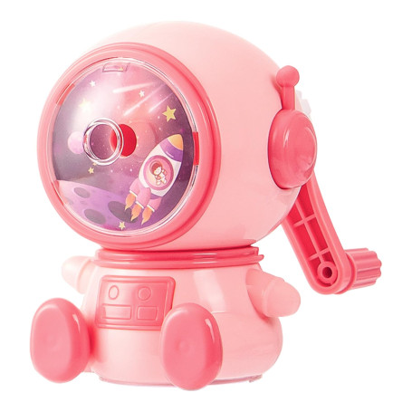 SPORWAY Taille-crayon à manivelle : taille-crayon 3 modes avec récipient