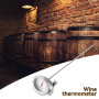 DEWIN Thermomètre pour Brassage, Thermomètre à cadran à sonde longue avec clip de support de thermomètre, thermomètre de brassag