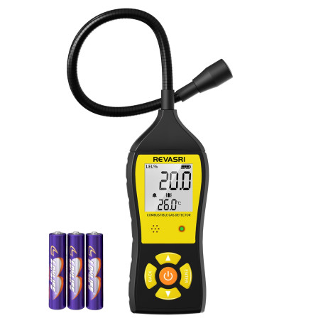 REVASRI Détecteur de fuite de gaz portable pour gaz naturel