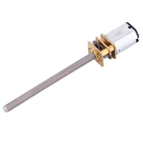 DC 6~12 V N20 Moteur à Engrenages vis sans Fin Couple élevé Moteur de réduction de Vitesse M4x55mm 12 V avec Longue Sortie vis à