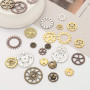 DAHI 200g steampunk antique engrenages pendentif horloge roue de roue pour l'artisanat, couleurs mélangées - Roues pour DIY Arti