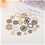 DAHI 200g steampunk antique engrenages pendentif horloge roue de roue pour l'artisanat, couleurs mélangées - Roues pour DIY Arti