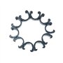 ANCLLO 10 PCs Black Metal C-Clips Pinces U-Clips Boucle VTT BMX VTT Vélos de frein Câble de dérailleur Shifter Guides de câble B