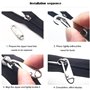 12 pièces tirettes de réparation fermeture attache fermeture eclair rapide amovible languette de réparation pour zipper