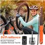 Outil de démontage de cassette de vélo, 1 fouet de chaîne et 2 outils de blocage de cassette, outil de démontage de roue libre, 