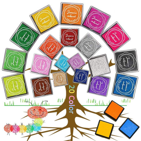 20 Pièces Coussin Encreur