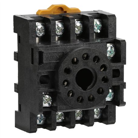 PF113A Base de Relais de Puissance à 11 Broches Support de Relais Prise de Base de Relais de Puissance pour Relais Temporisé JTX