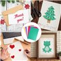 Papier pailleté pour loisirs créatifs - 20 feuilles de 10 couleurs, 250g/m², Carton pailleté de haute qualité pour projets créat