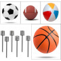 Aiguille de Pompe à Ballon, 6 Pcs Aiguilles de Pompe à Air, Aiguilles de gonflage pour Pompe à Ballon, pour Ballon de Basket-Bal
