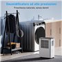 Déshumidificateur électrique 12L avec affichage numérique de l'humidité, déshumidificateur pour maison 40m² avec arrêt automatiq