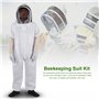 Haofy Professional Apiculture Combinaison De Protection Apiculteur Protect Equipment Combinaison avec Une Paire de (XXL)