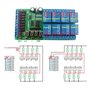 Hilitand DC 12V Module Relais 8 Canaux Temporisé Multifonction Module Synchronisation Relais LED 8CH