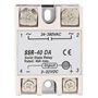 Relais à Semi-Conducteurs Monophasé DC-AC SSR-40DA 40A Tension d'Entrée 3-32V DC Tension de Sortie 24-380V AC