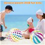 Gxhong Ballon de Plage Gonflable, 40CM Ballon Gonflable Coloré Enfants, pour Garçons Filles Plage Jeux Eau Jouets
