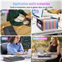 Trieur 25 Compartiments, Trieur Document Extensible Couleur, Range Document Rangement Papier avec Couvercle et Onglets pour Papi