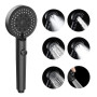 GEFIRE Pommeau de Douche à Main Haute Pression à 5 Modes avec Interrupteur de Pause Marche/Arrêt