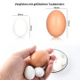 GanKe Lot de 5 œufs en bois pour poules - Œufs en bois artificiels pour aider à la ponte - Outil agricole pour volaille