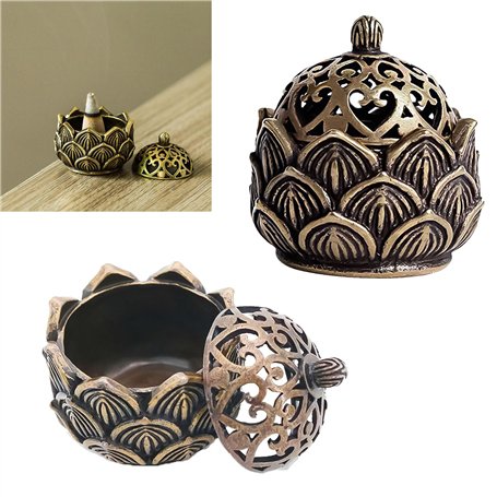 DGUSO 2 Pièces Bruleur Encens Fleur de Lotus