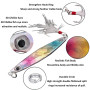 6 pièces Peche Kits Leurres, Pêche Jig Métal Appâts Poissons 7.65cm 4# Crochets Crankbait, Plomb Coulée Tranche Leurres de Pêche