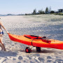 Chariot Pliant Kayak en Alliage D'aluminium Kayak Canoë Roue Dolly Bateau Transporteur Chariot Transport cargo 80kg