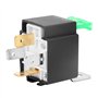 Voiture Relais DC 12V 30A 4 Broches à Fusible Automobile Moto Contacts Normalement Ouverts, Activé/Désactivé Avec Support (Noir)