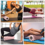 Rouleau de Massage，Foam Roller，Rouleau en Mousse，rouleau massage sport，pour Massage Profond des Muscles, Utilisé à la Maison et 