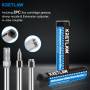 KRETLAW Kit de Mini Graisseuse, Petite graisseuse (3000 PSI) avec Graisse en Cartouche Double 85G et Flexible de 305 mm, couplag