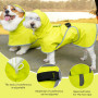 YBCCBY Impermeable Chien, Manteau Chien Imperméable Manteau Pluie Chien Veste de Pluie pour Chien Imperméable Chien avec Capucho