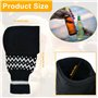 Mitaines de Bière Noir Gant de Bière Isolant en Tricot pour Boissons Gant de Bière en Tricot Do