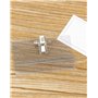 QWORK® 100PCS Porte Badge Horizontal avec Épingle et Clip - en PVC Transparent - 90mm x 56mm